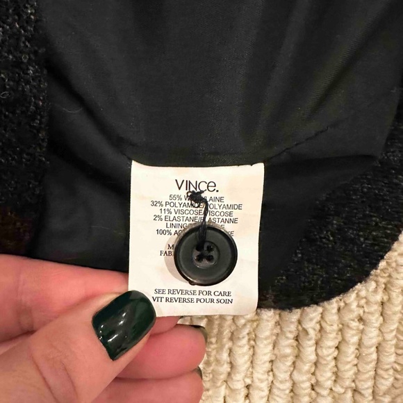 VINCE WOOL BLEND GRAY BLAZER WOMEN'S SIZE 6-8 RUNS SMALL - Picture 12 of 12